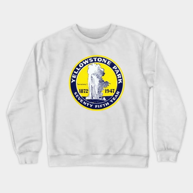 1947 Yellowstone Park Crewneck Sweatshirt by historicimage